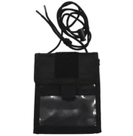 Akcesoria podróżnicze - Saszetka Z Paskiem Na Szyję Czarna - miniaturka - grafika 1