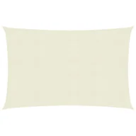 Parasole ogrodowe - vidaXL Żagiel przeciwsłoneczny, 160 g/m, kremowy, 4x5 m, HDPE vidaXL - miniaturka - grafika 1
