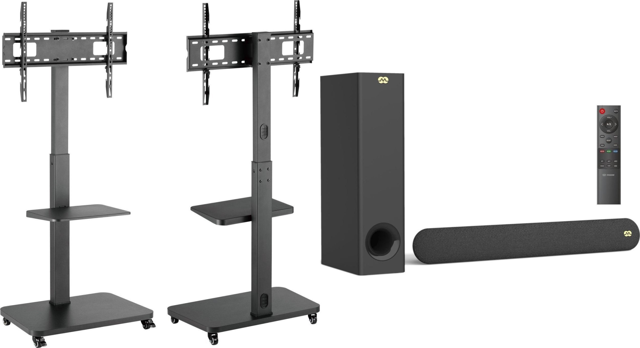 Mozos MSTV mobilny stojak tv stand do telewizora + Soundbar Cinema