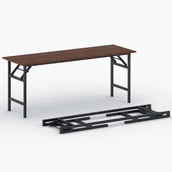 Stoły i stoliki do biura - B2B Partner Stół konferencyjny FAST READY z czarnym stelażem, 1700 x 500 x 750 mm, czereśnia 499531 - miniaturka - grafika 1