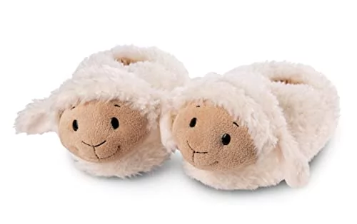 Slippery papcie owieczka Sheepmila rozmiar (M) 34-37 beżowe - Pluszowe  ciepłe kapcie ze zrównoważonej produkcji dla chłopców i dziewczynek - kapcie  zwierzak z antypoślizgową podeszwą - slippery - Ceny i opinie na Skapiec.pl