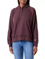 Bluzy damskie - Champion Damska bluza z kapturem, Ciemnobrązowy, M - miniaturka - grafika 1