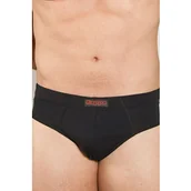 Majtki męskie - Slipy męskie bawełniane czarne z wewnętrzną gumą duże rozmiary Kappa K1101 - miniaturka - grafika 1