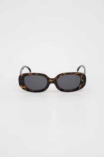Okulary przeciwsłoneczne - Vans okulary przeciwsłoneczne damskie kolor brązowy - grafika 1