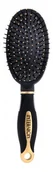 Szczotki i grzebienie do włosów - INTER-VION Szczotka Do Włosów Pneumatyczna Classic Czarno-Złota - miniaturka - grafika 1
