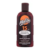 Balsamy i kremy do opalania - Malibu Bronzing Tanning Oil SPF15 preparat do opalania ciała 200 ml dla kobiet - miniaturka - grafika 1