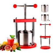 Domowy wyrób alkoholu - Prasa do miękkich owoców wina soków wyciskarka ze stali nierdzewnej 12 cm - miniaturka - grafika 1