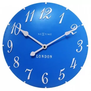 Nextime Zegar ścienny London Arabic, niebieski - Zegary - miniaturka - grafika 1