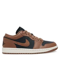 Sneakersy damskie - Sneakersy Nike Air Jordan 1 Low DC0774 021 Brązowy - miniaturka - grafika 1