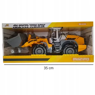 KOPARKA ŁADOWARKA 35x13cm DLA DZIECI BUDOWA Z ŁYŻKĄ POJAZD Z NAPĘDEM - Samochody i pojazdy dla dzieci KOPARKA ŁADOWARKA 35x13cm DLA DZIECI BUDOWA Z ŁYŻKĄ POJAZD Z NAPĘDEM - Samochody i pojazdy dla dzieci - miniaturka - grafika 1