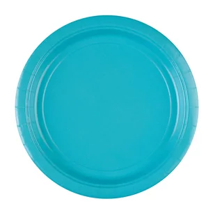 Talerze Caribbean okrągłe papier 23 cm 8szt - Dekoracje i nakrycia stołu na imprezę - miniaturka - grafika 1