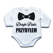 Body dla niemowląt - Body - Drogie Panie, PRZYBYŁEM - 98 dł - miniaturka - grafika 1