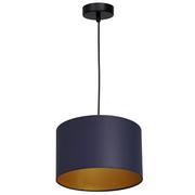Lampy sufitowe - Luminex Arden 3567 Lampa wisząca zwis 1x60W E27 czarny/niebieski/złoty - miniaturka - grafika 1