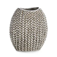 Wazony i flakony - Eurofirany, Wazon, C/MOLI/1/WAZ/01 18X12X20 SREB - miniaturka - grafika 1