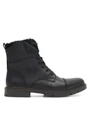 Botki męskie - Rieker Trzewiki 32133-00 Czarny - miniaturka - grafika 1