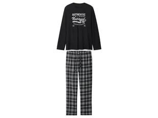 esmara Men Piżama flanelowa męska z bawełny (Czarny, S (44/46)) - Piżamy męskie esmara Men Piżama flanelowa męska z bawełny (Czarny, S (44/46)) - Piżamy męskie - miniaturka - grafika 1