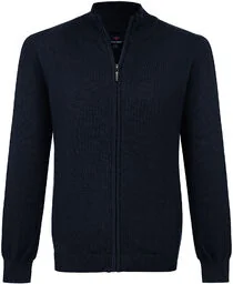 KARDIGAN MĘSKI FF Z NO 4 DARK NAVY - Swetry męskie - miniaturka - grafika 1
