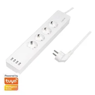 Listwy zasilające - LogiLink 4 gniazda Wi-Fi smart 1.8m biała SH0104 - miniaturka - grafika 1