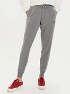 Spodnie sportowe damskie - Tommy Hilfiger Spodnie dresowe UW0UW04522 Szary Regular Fit - miniaturka - grafika 1