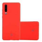 Etui i futerały do telefonów - Crong Soft Skin Cover - Etui Huawei P30 (czerwony) - miniaturka - grafika 1