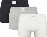 Majtki męskie - Calvin Klein Bokserki Męskie Trunk 3Pk Czarne/Szare/Popielate 000Nb3262A 66O M - miniaturka - grafika 1