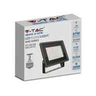Lampy pozostałe - Projektor LED V-TAC 100W SMD F-CLASS Czarny VT-4914 4000K 8700lm - miniaturka - grafika 1