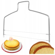 Noże kuchenne - NOZ DO BISZKOPTU strunowy uniwersalny do ciasta tortu precyzja cięcia - miniaturka - grafika 1