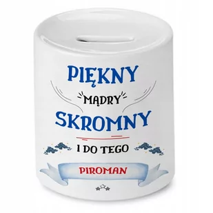 Skarbonka Dla Piromana na Urodziny na Prezent z Nadrukiem ze Zdjęciem - Skarbonki - miniaturka - grafika 1