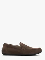 Mokasyny męskie - Szarobrązowe, klasyczne mokasyny męskie ARKADIO - Ryłko - miniaturka - grafika 1