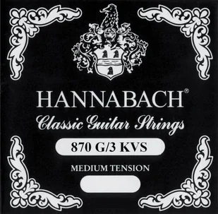 Hannabach Klassik gitary gitary G/3 Nylon owinięta G3 KVS - Struny gitarowe  - miniaturka - grafika 1