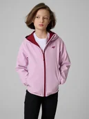 Kurtki i płaszcze dla dziewczynek - 4F Kurtka softshell wiatroodporna membrana 5000 dziewczęca - fioletowa 164 (13-14 lat) - miniaturka - grafika 1
