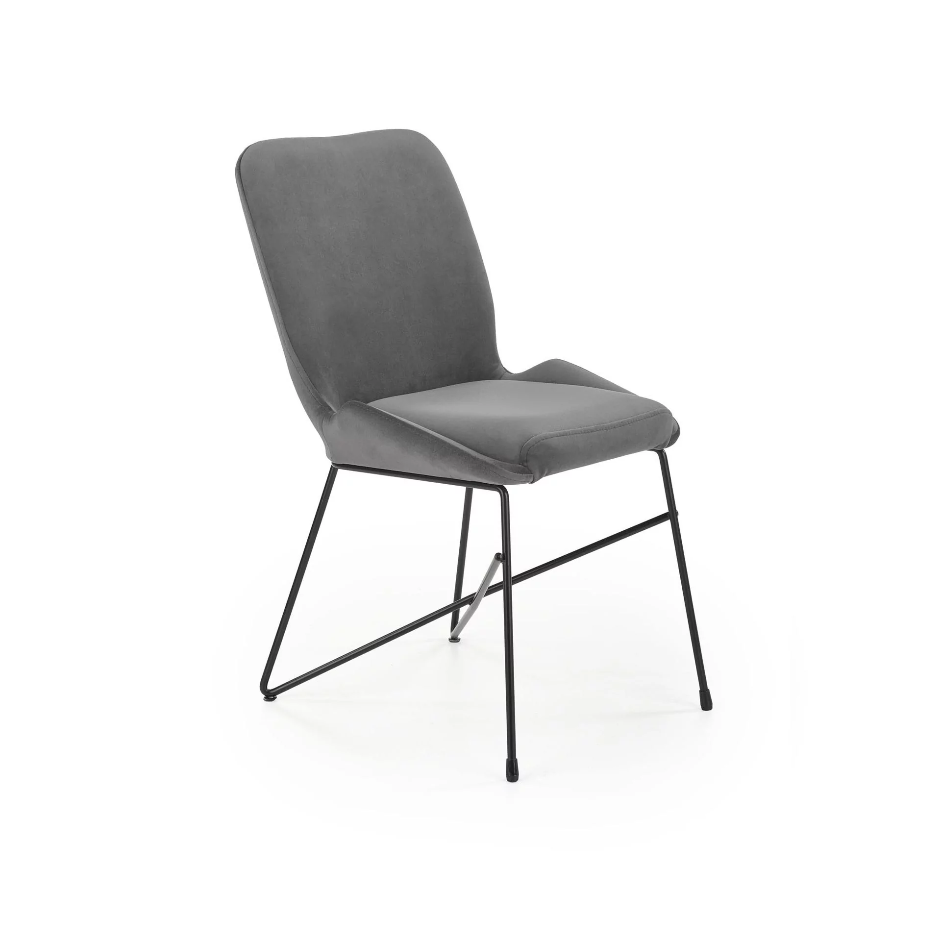 Krzesło Metalowe K-454 Czarny / Popiel Halmar