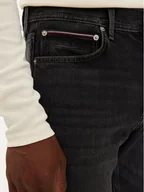 Spodnie męskie - Tommy Hilfiger Jeansy MW0MW36676 Czarny Regular Fit - miniaturka - grafika 1