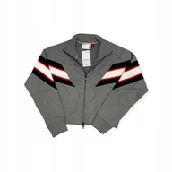 Bluzy damskie - Rozpinana szara bluza damska WILSON USA L - miniaturka - grafika 1