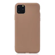 Etui i futerały do telefonów - Etui König Design kompatybilne z Apple iPhone 13 mini plastikowe miękkie etui na telefon - Etui na telefon komórkowy brązowe - miniaturka - grafika 1