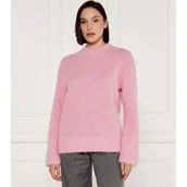 Swetry damskie - Samsøe Samsøe Wełniany sweter SAJOAN | Loose fit - miniaturka - grafika 1