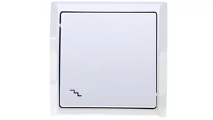 Ospel Łącznik schodowy Bis BIAŁY ŁN-3B/00 - Wyłączniki światła i elektryczne - miniaturka - grafika 1