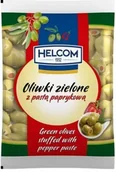 Pasztet i przetwory mięsne - Helcom Oliwki zielone z pastą paprykową, 195g - miniaturka - grafika 1