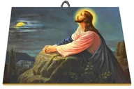 Ikony i obrazy sakralne - Jezus w ogrodzie oliwnym, obraz ceramiczny - miniaturka - grafika 1