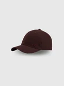 Czapki damskie - 4F Czapka z daszkiem snapback uniseks - brązowa XS/S (56cm) - miniaturka - grafika 1