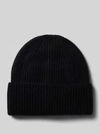 Czapki męskie - Czapka beanie z mieszanki bawełny i kaszmiru model ‘COPENHAGEN’ - miniaturka - grafika 1