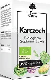 Dary Natury Mirosław Angielczyk, Koryciny 73,17-31 Karczoch BIO 60 KAPSUŁEK (550 mg) 000-8D2C-55694 - Zdrowa żywność - miniaturka - grafika 2