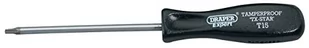 DRAPER WKRĘTAK Torx Z DZIURKĄ T15T, 100MM 34115 - Klucze i nasadki - miniaturka - grafika 1