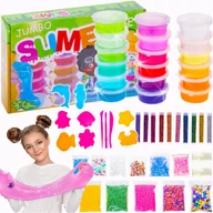 Masy plastyczne - SLIME GLUT Zestaw do robienia GLUTÓW MASY PLASTYCZNEJ Brokat AKCESORIA XXL - miniaturka - grafika 1