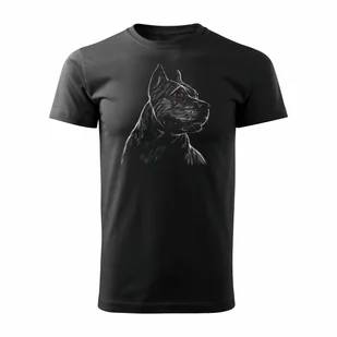 Koszulka Pit Bull z psem Pit Bull Pitbull męska czarna-S - Koszulki męskie - miniaturka - grafika 1