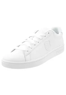 Koszulki i topy damskie - K-Swiss Sneakersy damskie Court Shield Low Top, Biała biała tarcza, 40 EU - grafika 1