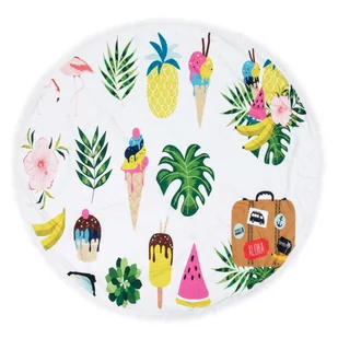 Łóżkoholicy Ręcznik Koc 150 cm Okrągły Plażowy Boho 15 1204413 - Ręczniki - miniaturka - grafika 1