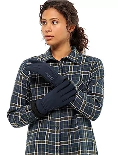 Jack Wolfskin Damskie rękawiczki HIGHLOFT Glove Women, Night Blue, M, niebieski (Night Blue), M - Rękawiczki - miniaturka - grafika 1