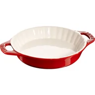 Naczynia żaroodporne - Staub Chroni przed kurzem  tarty-kształt okrągły, wiśniowy, 24 cm 405111640 - miniaturka - grafika 1