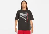 Koszulki męskie - Nike Air Jordan Flight Graphic Crew Tee Black - miniaturka - grafika 1